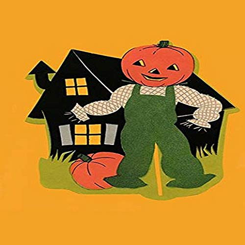 Buyenlarge 0-587-32626-3-G1827 'Pumpkin Headed Scarecrow' Giclee Fine Art Print, 18" x 27"