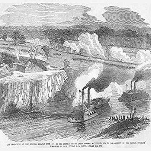 Buyenlarge 0-587-32812-6-G1827 'Admiral Porter Bombardment of Fort Hindman, Arkansas' Giclee Fine Art Print, 18" x 27" Buyenlarge 0-587-32812-6-G1827 'Admiral Porter Bombardment of Fort Hindman, Arkansas' Giclee Fine Art Print, 18" x 27"
