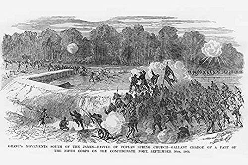 Buyenlarge 0-587-33062-7-P2030 'Battle of Poplar Spring Church' Paper Poster, 20 by 30-Inch