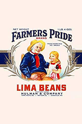 Buyenlarge 0-587-33467-3-G1624 Farmer's Pride Lima Beans Fine Art Giclee Print, 16" x 24"