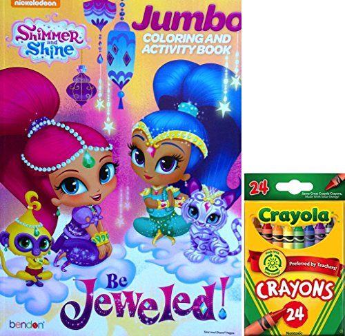 Shimmer And Shine Jumbo Coloring And Activity Book Be Jeweled With Crayola Crayons 24