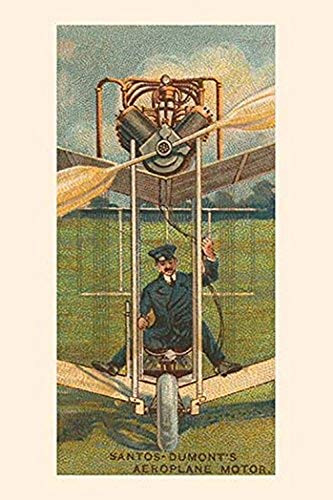 Buyenlarge 0-587-33932-2-G1624 Santos Dumont's Aeroplane Motor Fine Art Giclee Print, 16" x 24"