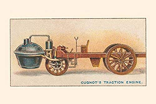 Buyenlarge 0-587-33965-9-G1624 Cugnot's Traction Engine Fine Art Giclee Print, 16" x 24"