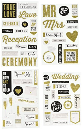 Me & My Big Ideas Chipboard Value Pack-Our Wedding