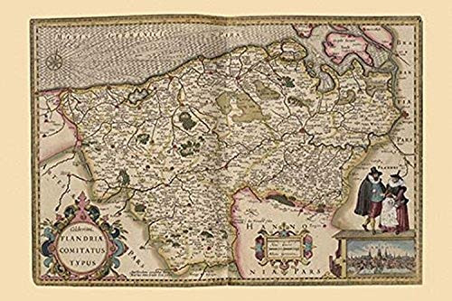 Buyenlarge 0-587-57222-L-G1624 Flanders, Belgium Map Fine Art Giclee Print, 16" x 24" Buyenlarge 0-587-57222-L-G1624 Flanders, Belgium Map Fine Art Giclee Print, 16" x 24"