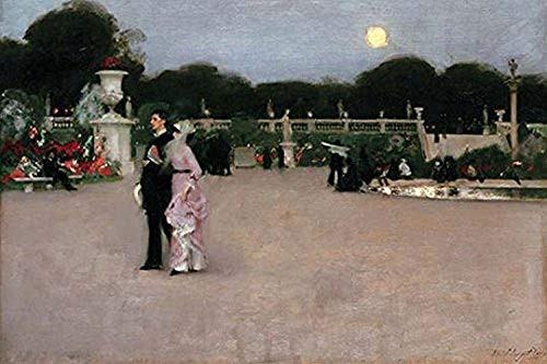 Buyenlarge 0-587-60644-L-G1624 in The Luxembourg Gardens Fine Art Giclee Print, 16" x 24"