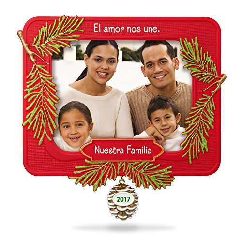 Hallmark Keepsake 2017 Nuestra Familia Picture Frame Dated Christmas Ornament Hallmark Keepsake 2017 Nuestra Familia Picture Frame Dated Christmas Ornament