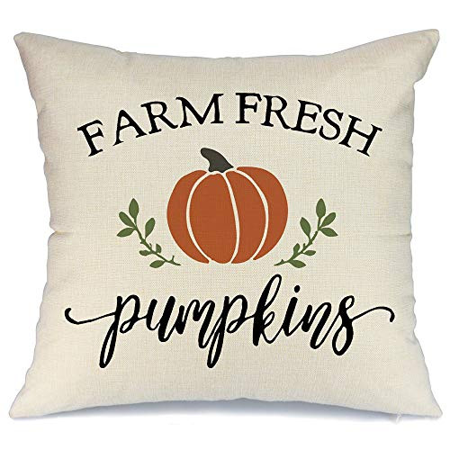 AENEY Fall Pillow Cover 18x18 inch Pumpkin Pillow Fall Pillows Decorative Throw Pillows for Thanksgiving Fall Farmhouse D?r Autumn Decorations Outdoor AENEY Fall Pillow Cover 18x18 inch Pumpkin Pillow Fall Pillows Decorative Throw Pillows for Thanksgiving Fall Farmhouse D?r Autumn Decorations Outdoor