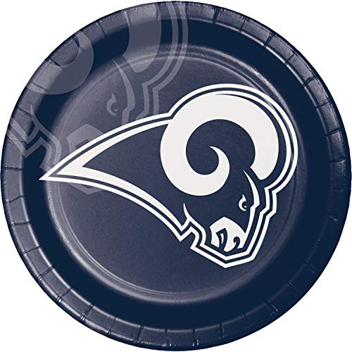 Creative Converting Los Angeles Rams Dinner Plates, 9", Blue