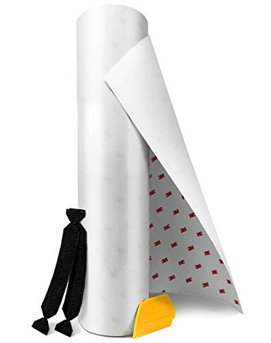 VViViD 3M Clear Paint Protection Vinyl Film 12 Inch Wide Choose Your Size Including Tools (12 Inch x 25 Inch (Incl. Detailer & 2X Black Felts))