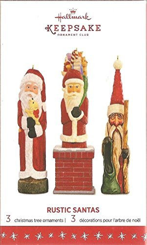 2016 Hallmark Keepsake Ornament Limited Edition Rustic Santas