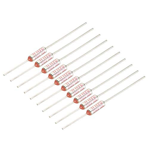 uxcell 250V 10A 113 Celsius Circuit Cut-off Temperature Thermal Fuse 10 Pcs