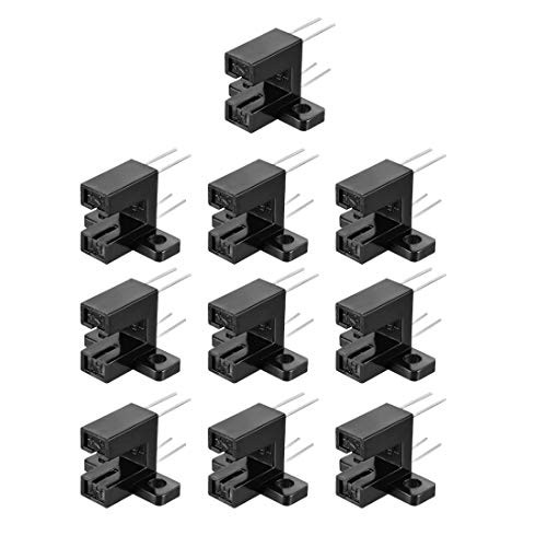 uxcell 10 Pcs 3/16 inches Slot PCB Photo Interrupter Slotted Optical Sensor Switch HY505