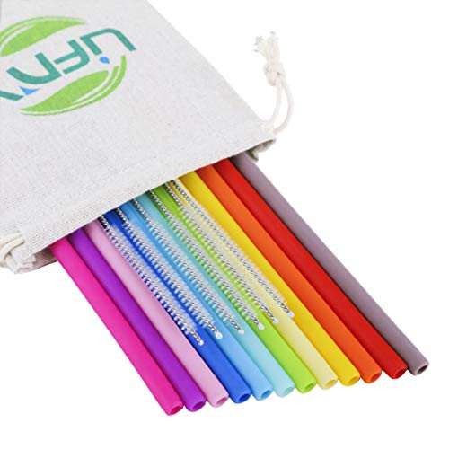 12Pcs Silicone Straws Reusable Straws BPA Free Drinking Straws REGULAR SIZE Straws for 30&20 Oz Yeti/Ozark/Rtic Tumblers +6 Pcs Brushes+1 Storage Pouch 12Pcs Silicone Straws Reusable Straws BPA Free Drinking Straws REGULAR SIZE Straws for 30&20 Oz Yeti/Ozark/Rtic Tumblers +6 Pcs Brushes+1 Storage Pouch