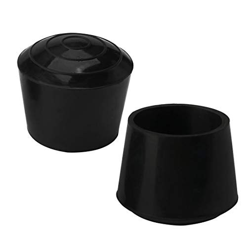 uxcell 2pcs Chair Leg Tips Caps 25mm 1 Inch Anti Slip Rubber Furniture Table Feet Cover Floor Protector Reduce Noise Prevent Scratches