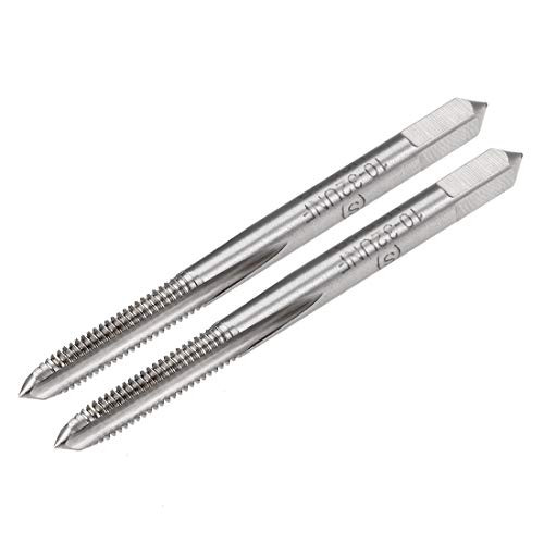uxcell Machine Tap 10-32 UNC Thread Pitch 2B Class 3 Flutes High Speed Steel 2pcs