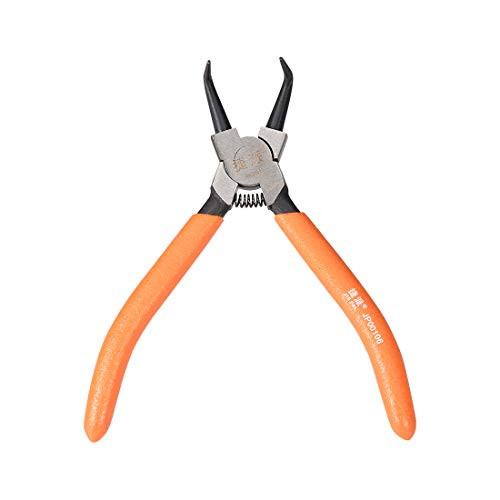 uxcell Internal Retaining Ring Pliers 90 Degree Bent Snap Ring Pliers Precision Circlip Pliers 5-Inch