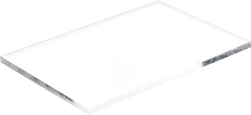 Plymor Brand Clear Acrylic Rectangular Polished Edge Display Base.25" H x 6" W x 4" D