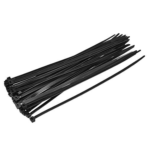 uxcell 150pcs Cable Zip Ties 10 Inch x 0.2 Inch Self-Locking Nylon Tie Wraps Black