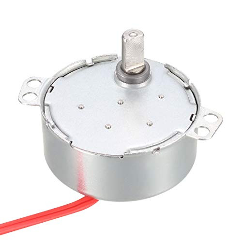 uxcell Metal Gear Synchronous Synchron Motor AC 24V 1.3-1.5RPM 50-60Hz CCW/CW 4W for Microwave Oven