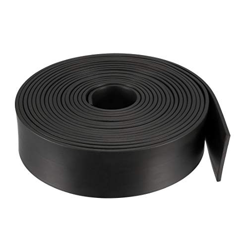 uxcell Solid Rectangle Rubber Seal Strip 40mm Wide 3mm Thick, 5 Meters Long Black