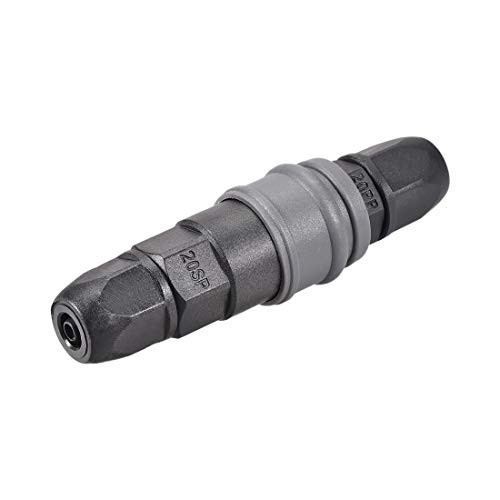 uxcell Air Quick Coupler 20SP 20PP POM Disconnect Fitting Connector Plug Set 103mm Length for 5mm ID 8mm OD Hose