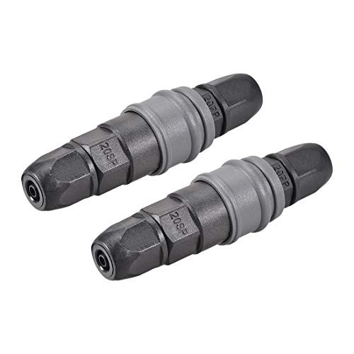 uxcell Air Quick Coupler 20SP 20PP POM Disconnect Fitting Connector Plug 103mm Length for 5mm ID 8mm OD Hose 2 Set