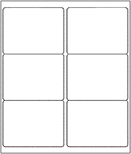 6-UP 3-1/3" X 4" Shipping Address Labels for Laser/Ink Jet Printer (500 Sheets - 3000 Labels)