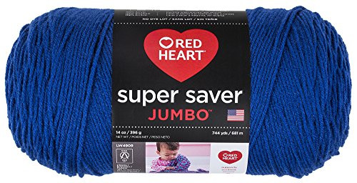 Red Heart Super Saver Jumbo E302C, Royal