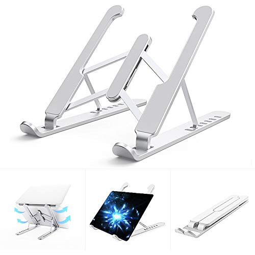 Laptop Stand Portable,Asltoy Adjustable Notebook Stand Foldable Laptop Holder Computer Stand Tablet Aluminum,Ergonomic Desktop Stand Holder Universal