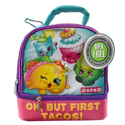 UPD Shopkins Ok But First Tacos Drop Bottom Lunch Bag