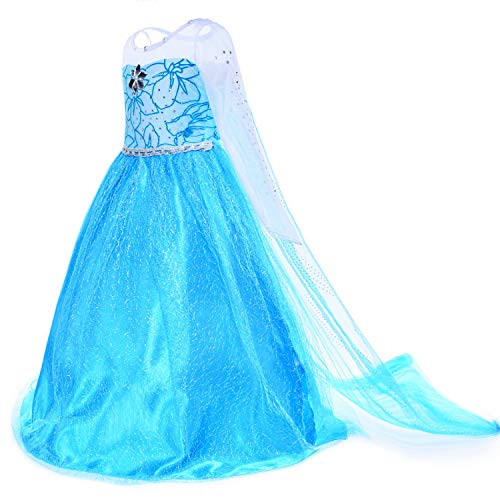 Party Chili Princess Costumes Birthday Party Dress Up for Little Girls 6T 7 (130cm)