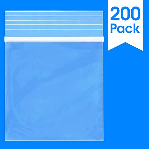 Spartan Industrial || 200 Count - 2 X 2 - 2 Mil Clear Plastic Reclosable Zip Poly Bags with Resealable Lock Seal Zipper (More Sizes Available)