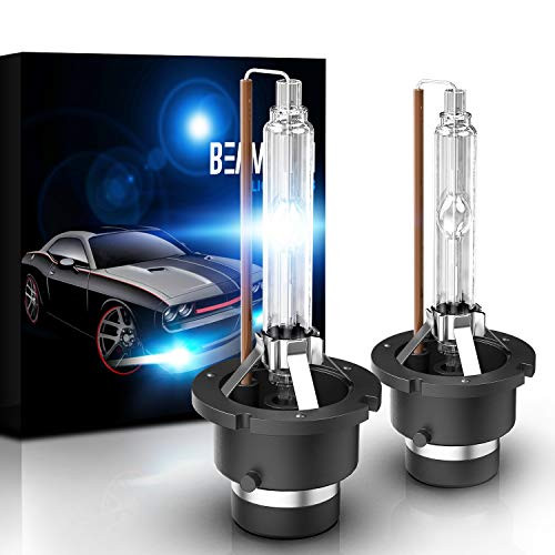 BEAMTECH D2S HID Bulbs, Xenon Headlight Replacement Bulb 35W 8000K Pack of 2