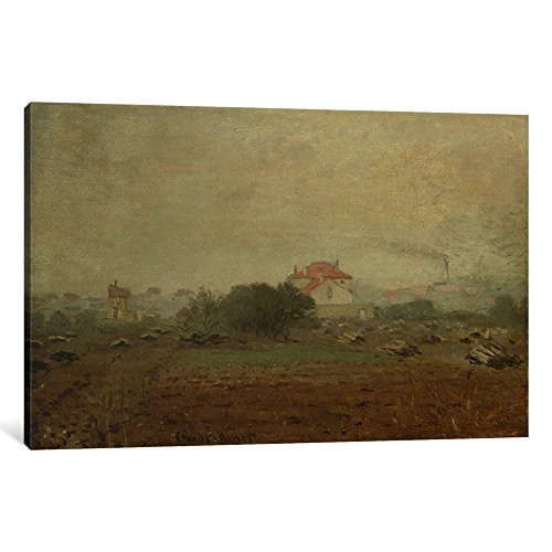 iCanvasART 1 Piece Fog, 1872 Canvas Print by Claude Monet, 12 by 8"/0.75" Deep