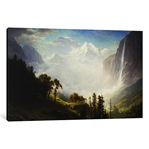 iCanvasART 1 Piece Majesty of The Mountains, 1853-57 Canvas Print by Albert Bierstadt, 8 by 12"/0.75" Deep