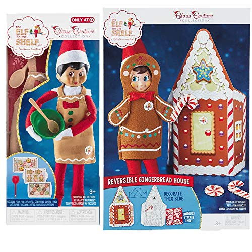 The Elf on the Shelf Claus Couture Sweet Season 2 Pack: Jolly Gingerbread Set and Itty Bitty Baker