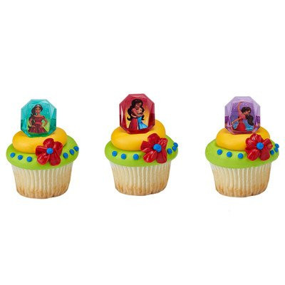 Disney's Elena of Avalor Noble Heart Licenced Cupcake Rings 24 Count