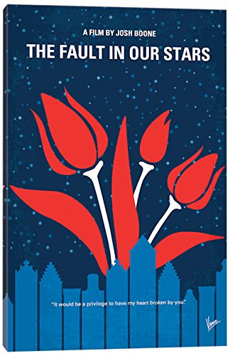 iCanvasART The Fault in Our Stars Minimal Movie Poster Canvas Print, 18" x 12"