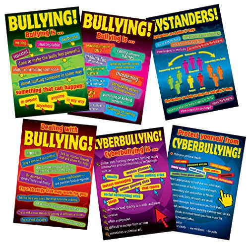 Didax DD-556602 Bullying in a Cyber World 6-Poster Set, Grades 5-8 (Pack of 6)
