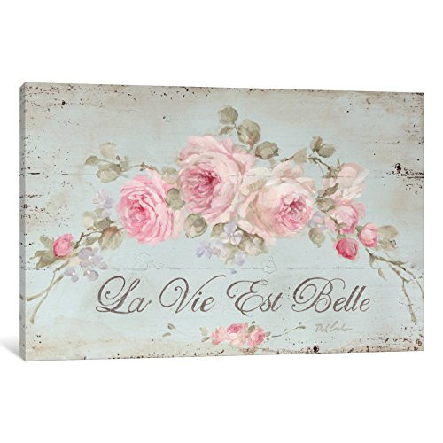 iCanvasART iCanvas Life is Beautiful Gallery Wrapped Canvas Art Print by Debi Coules, 12" x 8"