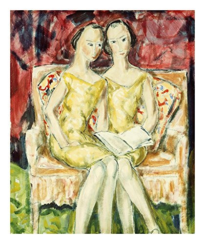 Global Gallery Art on a Budget Alfred Henry Maurer Flappers Unframed Giclee on Paper Print, 22" x 18 1/4"