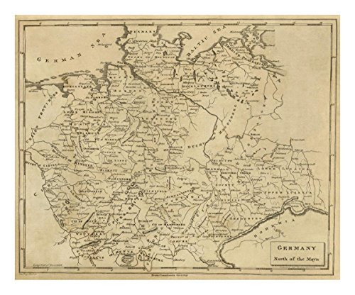 Global Gallery Art on a Budget Aaron Arrowsmith Germany North 1812" Unframed Giclee on Paper Print, 18" x 22"