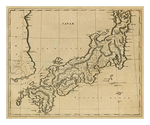 Global Gallery Art on a Budget Aaron Arrowsmith Japan 1812" Unframed Giclee on Paper Print, 18" x 22"