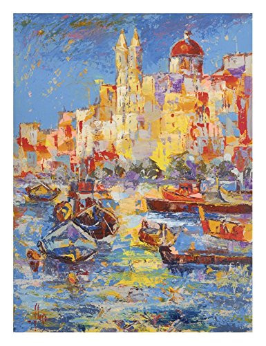 Global Gallery "Luigi Florio Malta Unframed Giclee on Paper Print, 24" x 18"