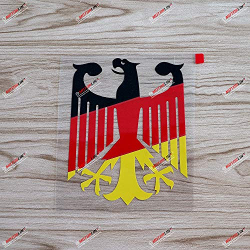 3S MOTORLINE 6'' German Eagle Decal Sticker Coat of Arms of Germany Deutschland German Flag Color Vinyl Die Cut no Background 3S MOTORLINE 6'' German Eagle Decal Sticker Coat of Arms of Germany Deutschland German Flag Color Vinyl Die Cut no Background