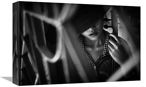 Global Gallery Azalaka 'Violin Hiatus' Stretched Canvas Artwork, 18x12