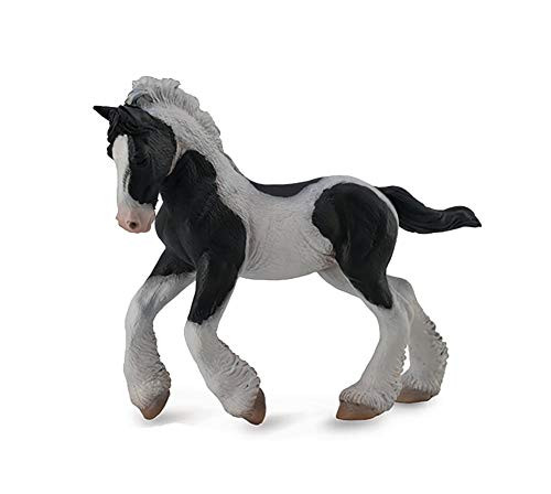Collecta Gypsy Foal Black & White Piebald Horse Toy