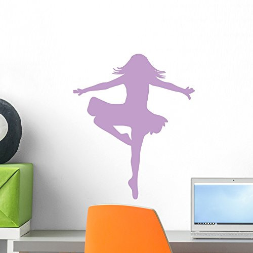 Wallmonkeys WM214852 Ballet Silhouette Style 4-Lavender Peel and Stick Wall Decals (18 in H x 15 in W), Small Wallmonkeys WM214852 Ballet Silhouette Style 4-Lavender Peel and Stick Wall Decals (18 in H x 15 in W), Small