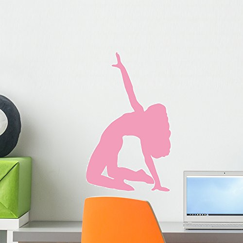 Wallmonkeys WM13833 Ballet Silhouette Style 21-Pink Peel and Stick Wall Decals (18 in H x 12 in W), Small